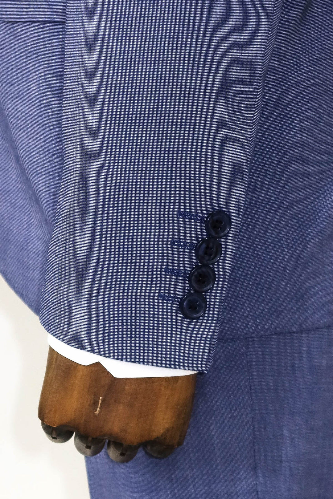 WSS Patterned Two Piece Blue Men Suit  - Pittsburgh