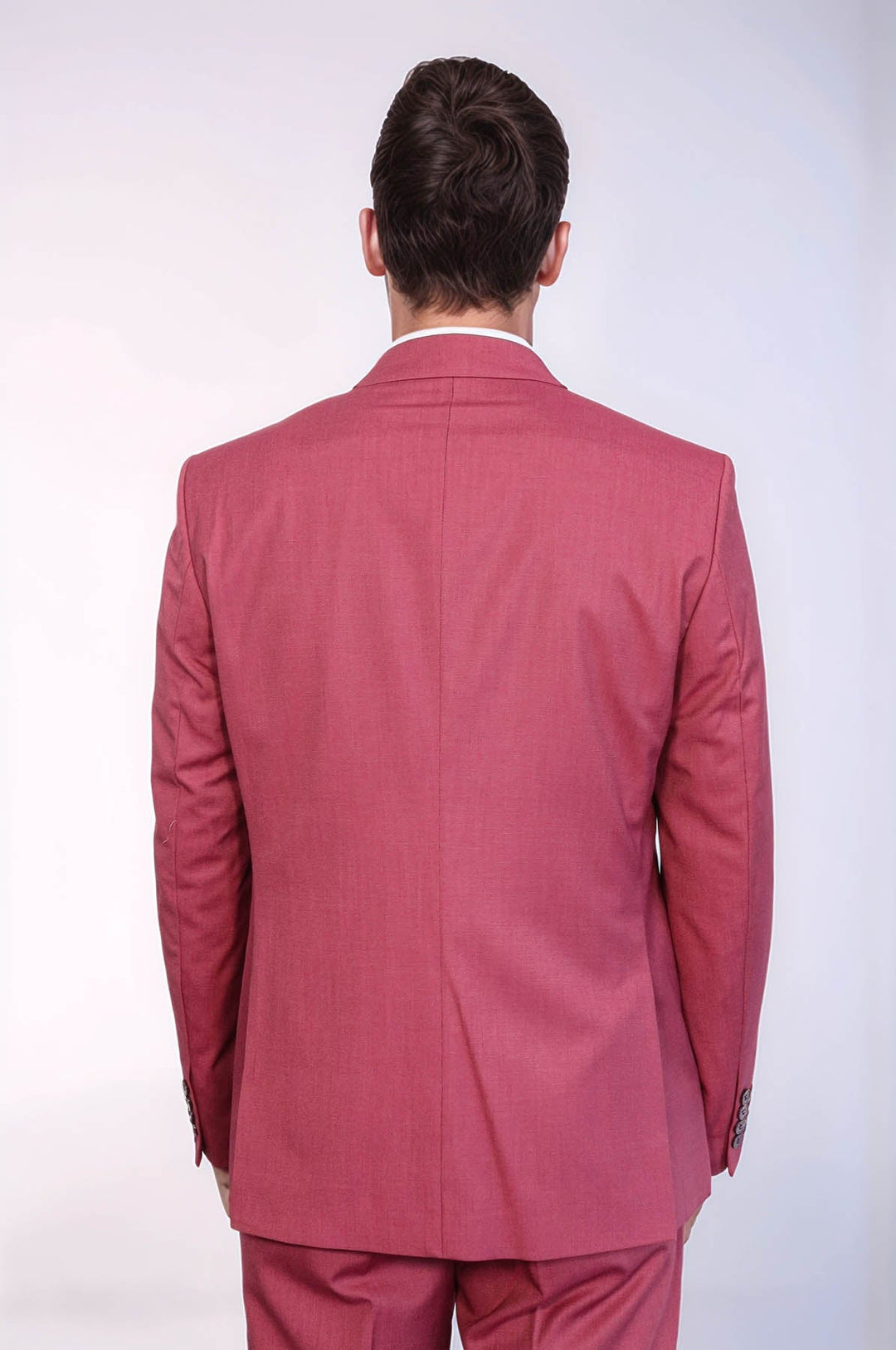 WSS 2 Piece Patterned Slim Fit Magenta Men Suit  - Mykolaiv