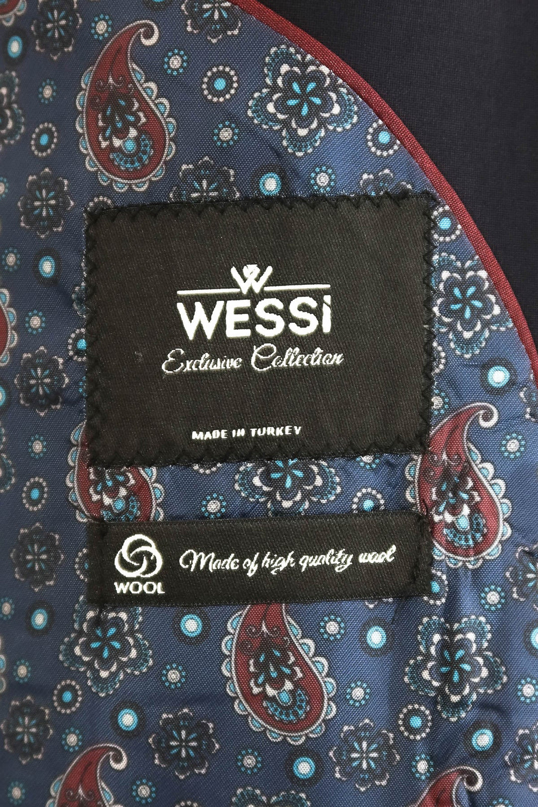 WSS Wool Navy Blue Men Suit  - Cranbourne