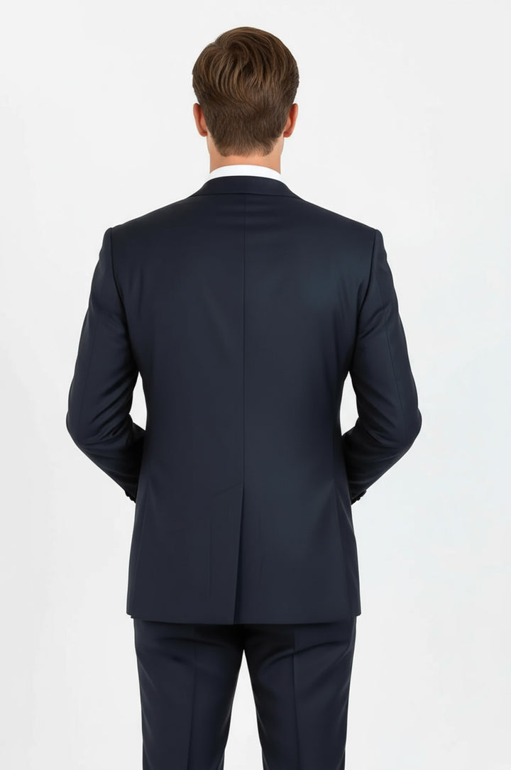 WSS Wool Navy Blue Men Suit  - Ferizaj