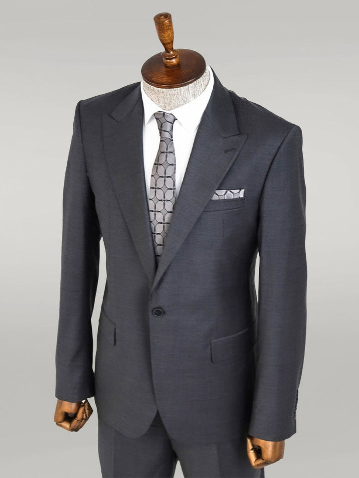 WSS Dark Grey Wool Men's Suit  - Bethesda