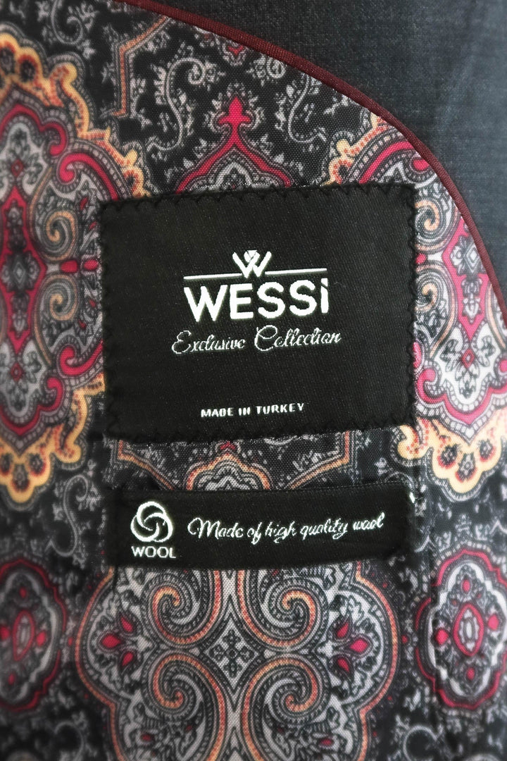 WSS Dark Grey Wool Men's Suit  - Bethesda