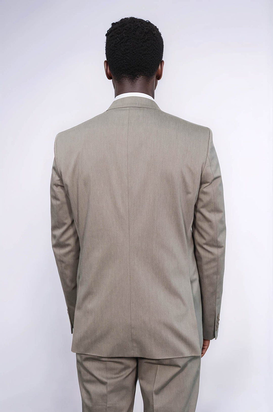 WSS Single Buttons 2 Piece Beige Men Suit  - Lufkin