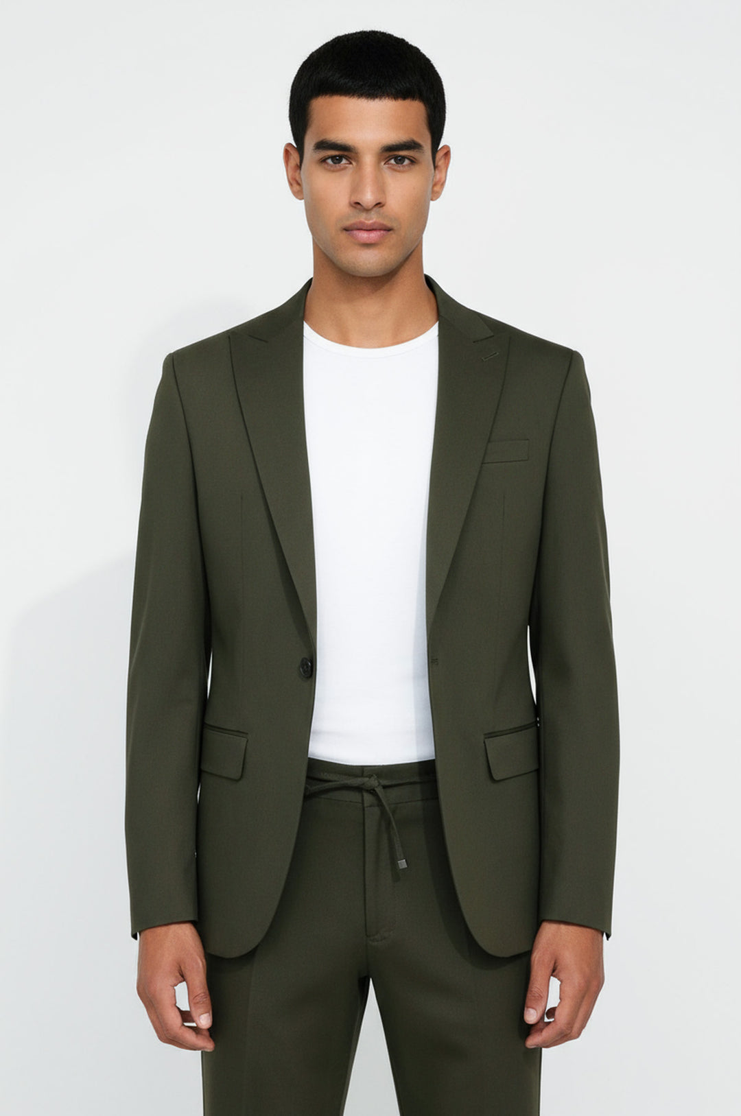 WSS Single Buttons 2 Piece Green Men Suit  - Augsburg