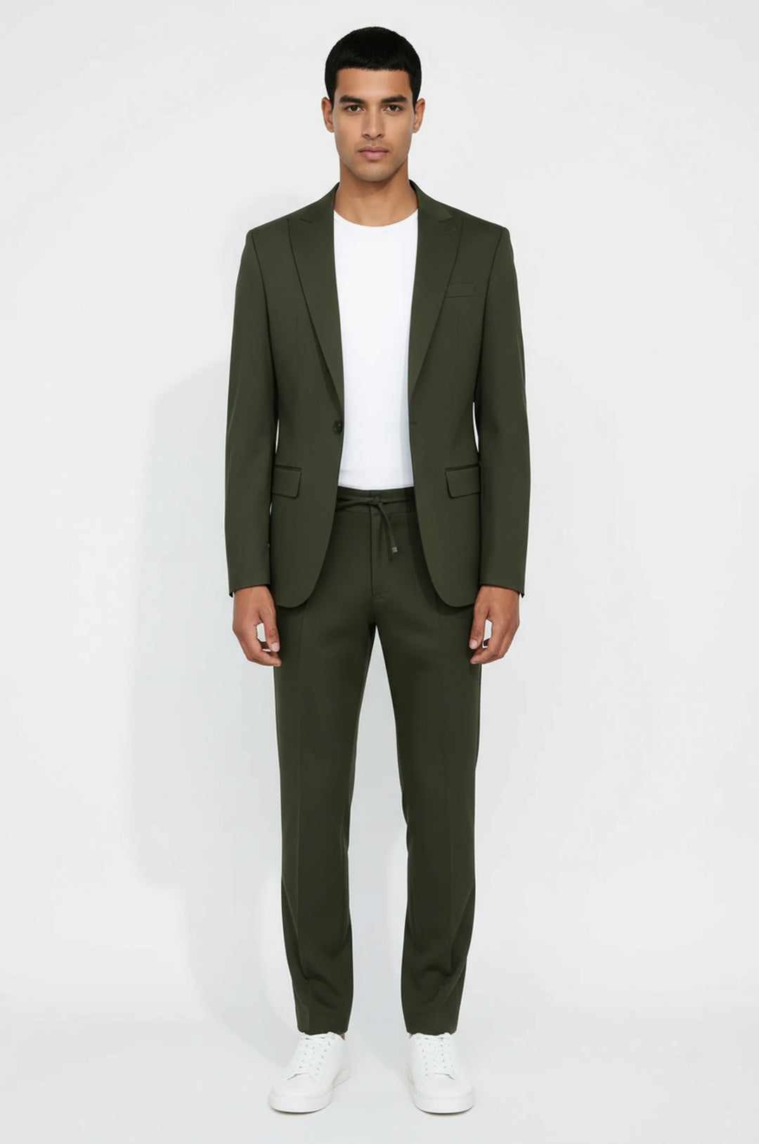 WSS Single Buttons 2 Piece Green Men Suit  - Augsburg