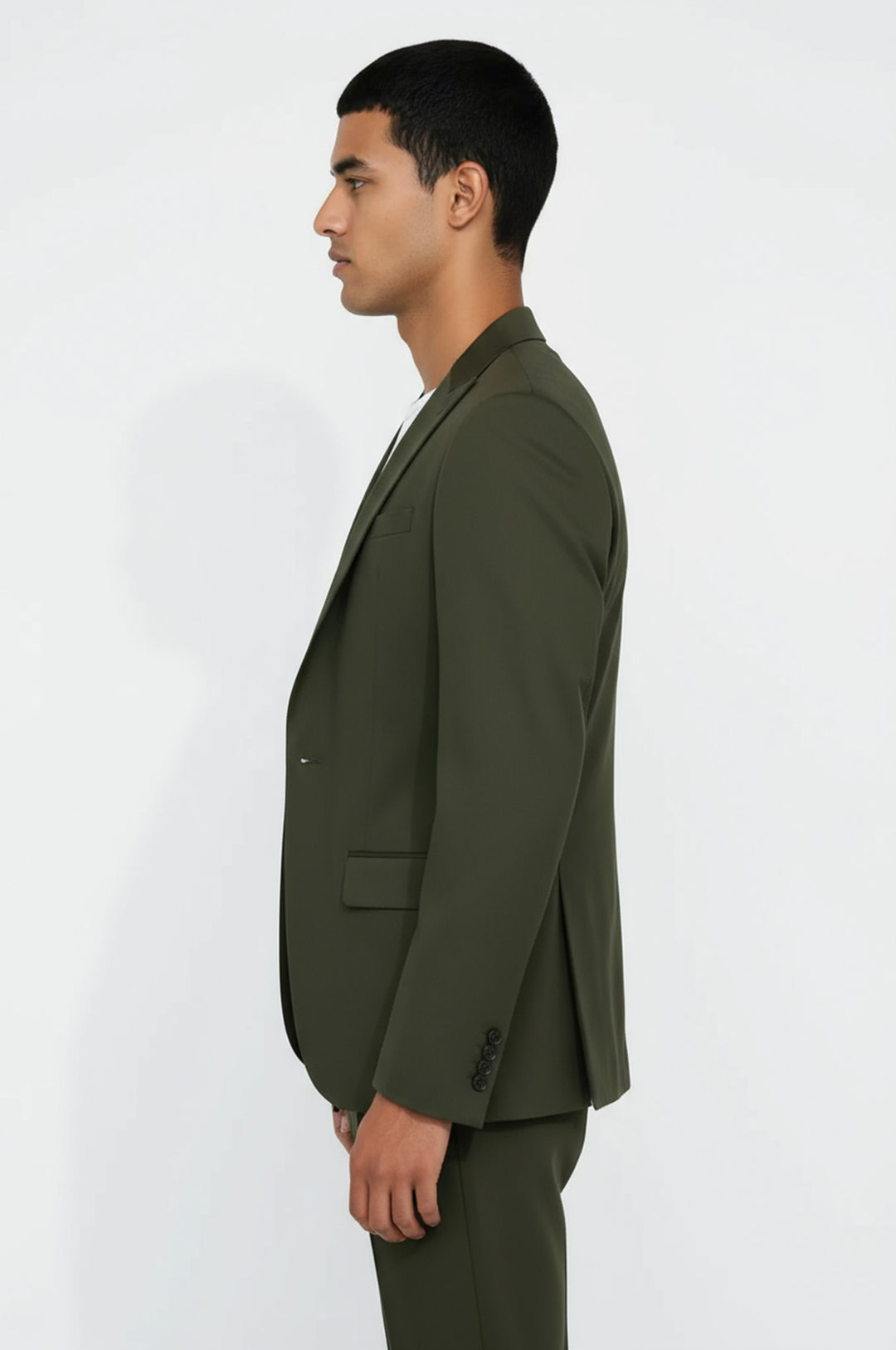 WSS Single Buttons 2 Piece Green Men Suit  - Augsburg