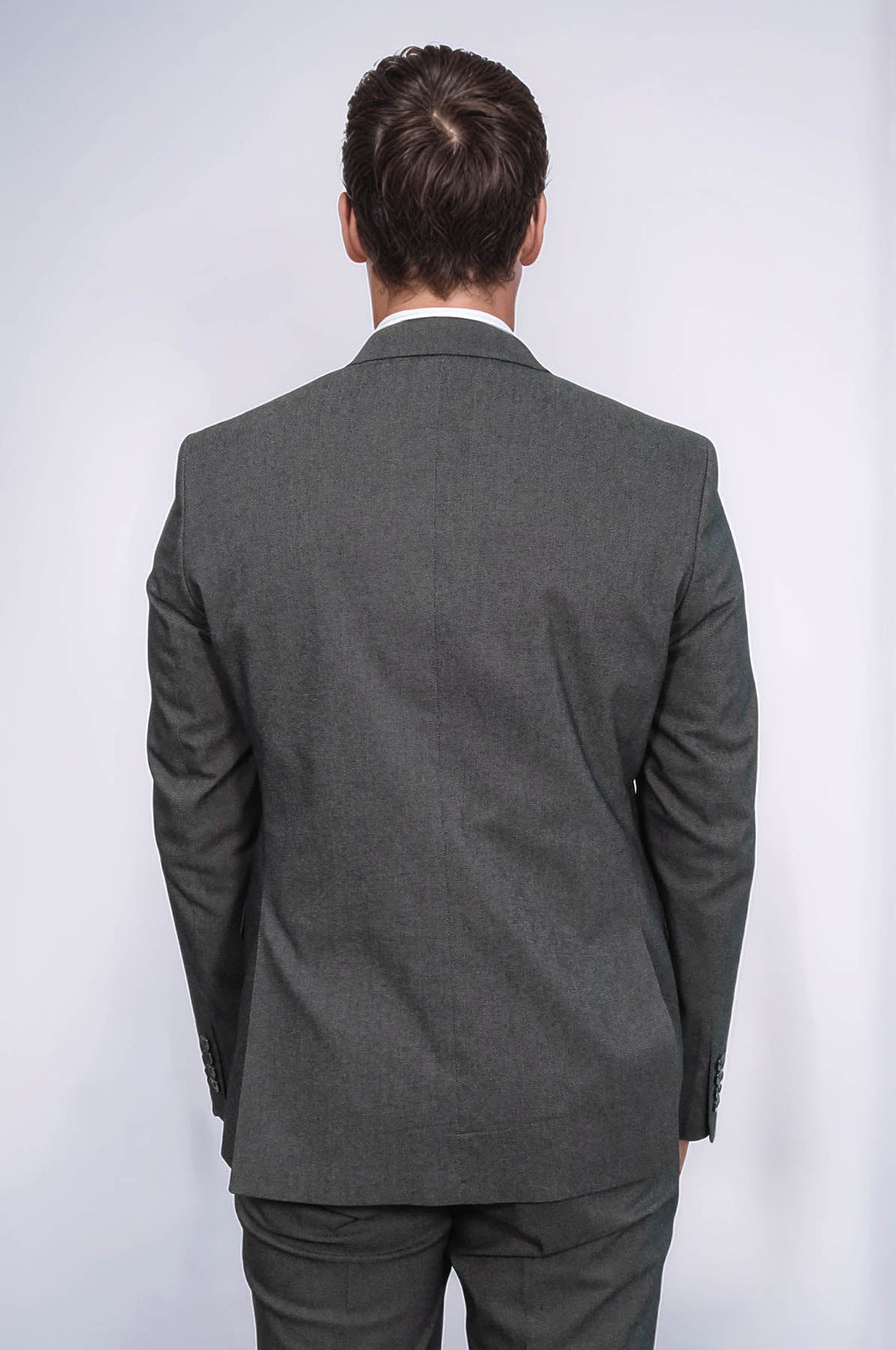 WSS Single Buttons 2 Piece Black Men Suit  - Blackpool