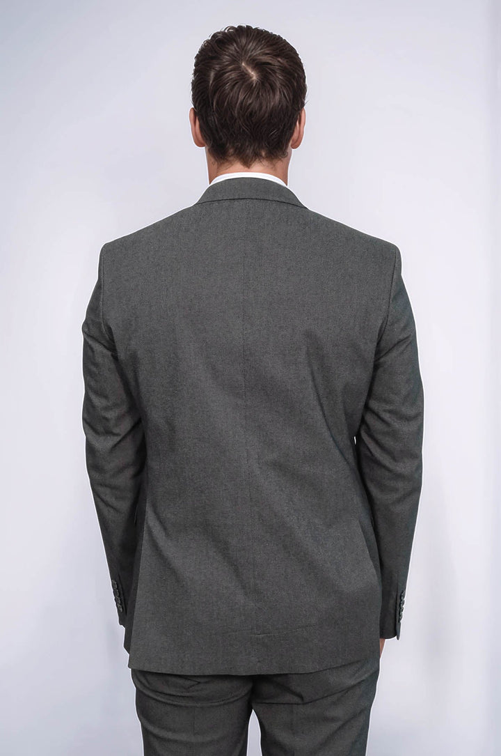 WSS Single Buttons 2 Piece Black Men Suit  - Blackpool