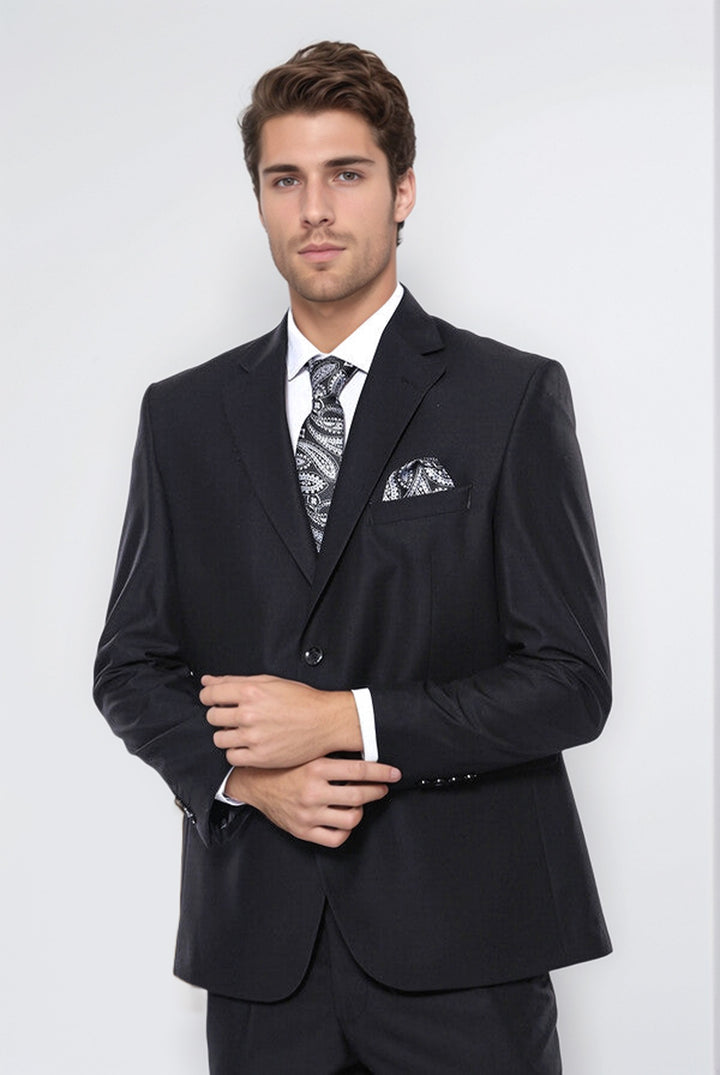 WSS Black 4 Drop Regular Suit  - Rossano