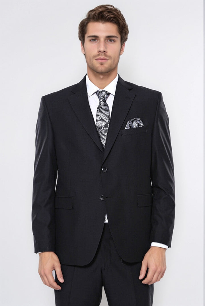 WSS Black 4 Drop Regular Suit  - Rossano