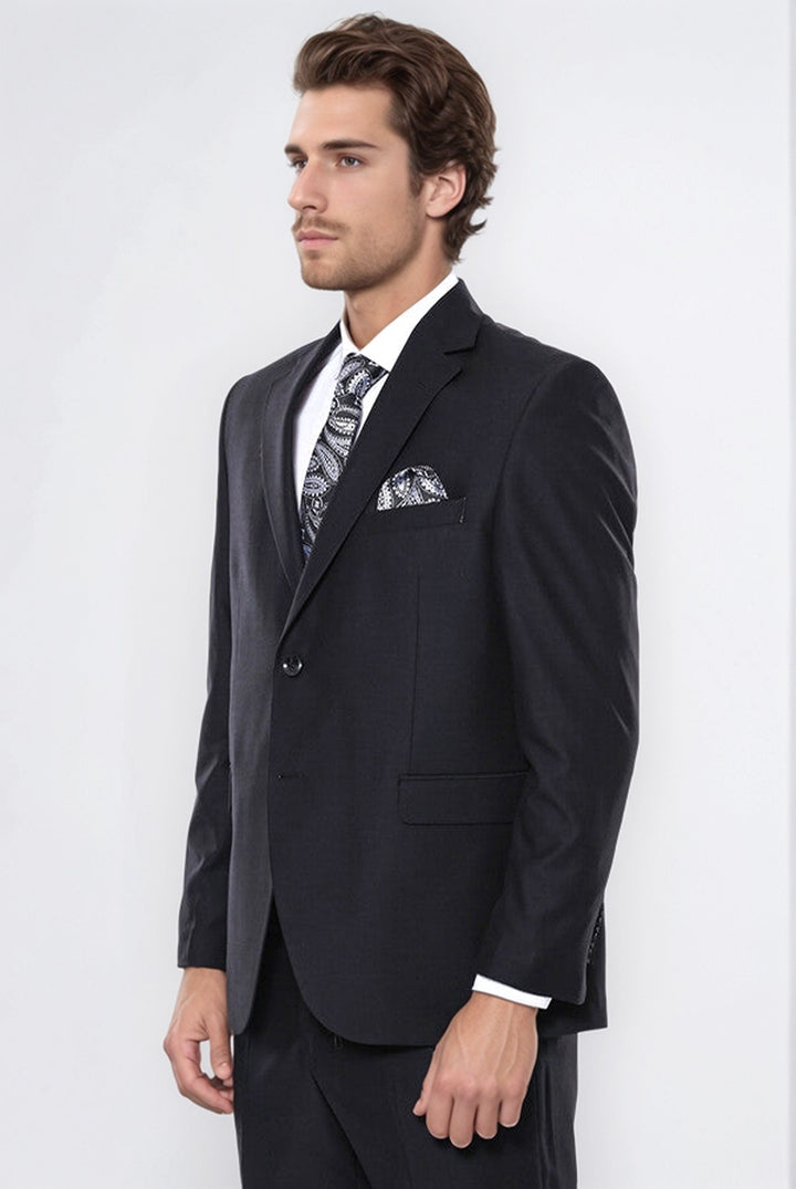 WSS Black 4 Drop Regular Suit  - Rossano