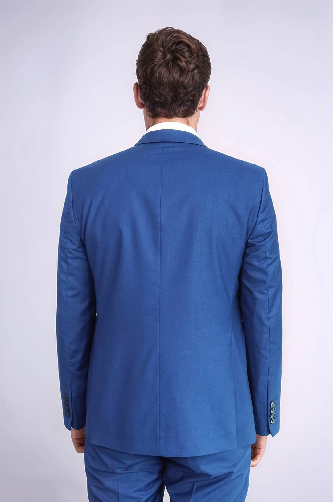 WSS Plain Vested Navy Blue Men's Suit  - Springfield