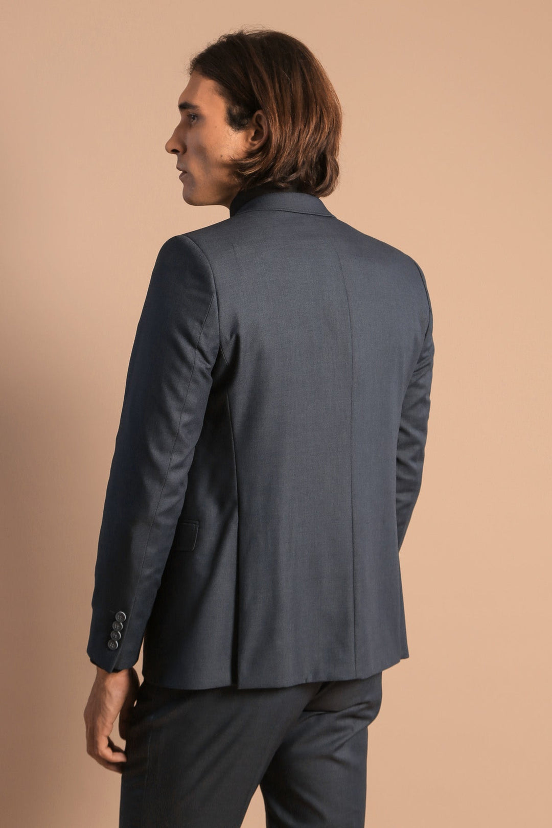 WSS Smoked Slim Fit Men's Suit with Vest  - Leganés