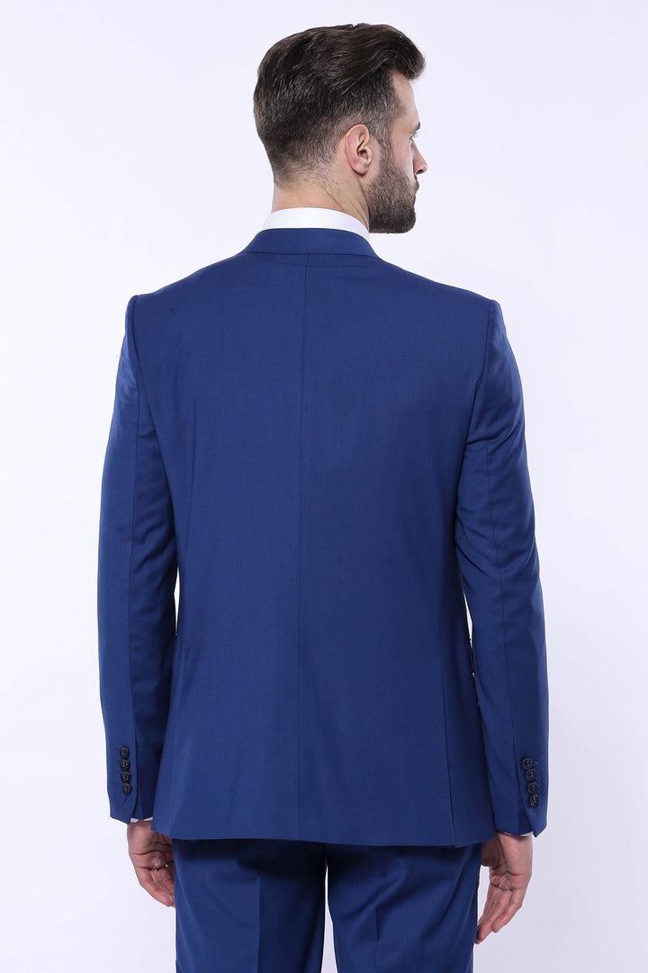 WSS Plain Navy Vested Suit  - Redondo Beach