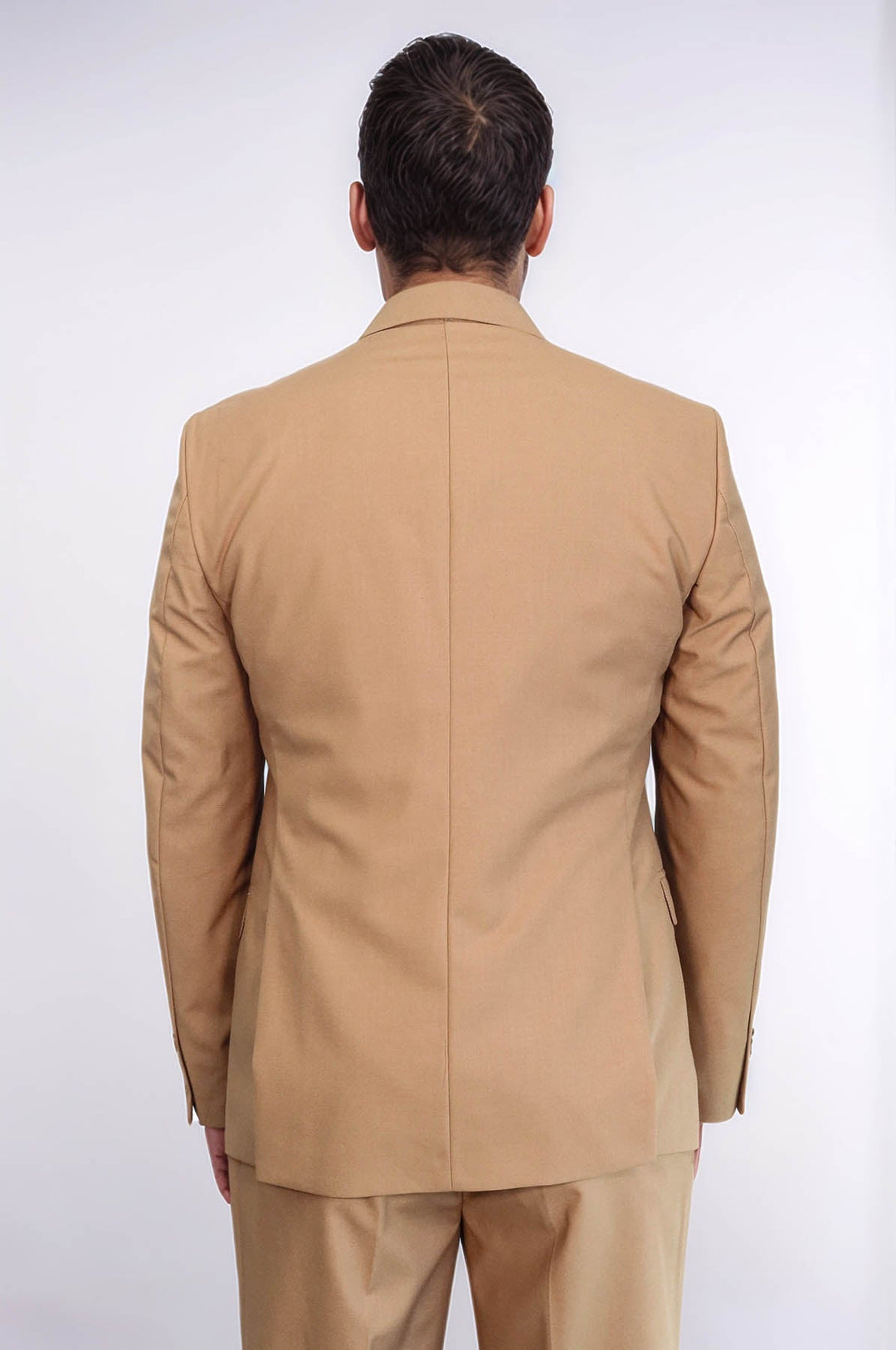 WSS Plain Slim Fit Tan Men Suit  - Ahrensburg