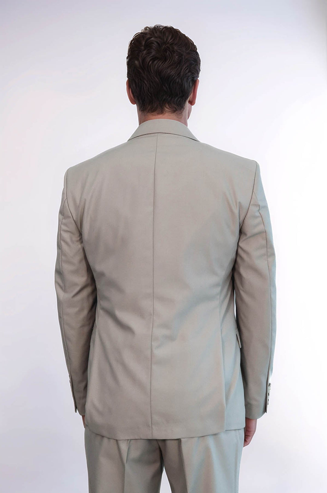 WSS Plain Slim Fit Light Brown Men Suit  - Sint-Truiden