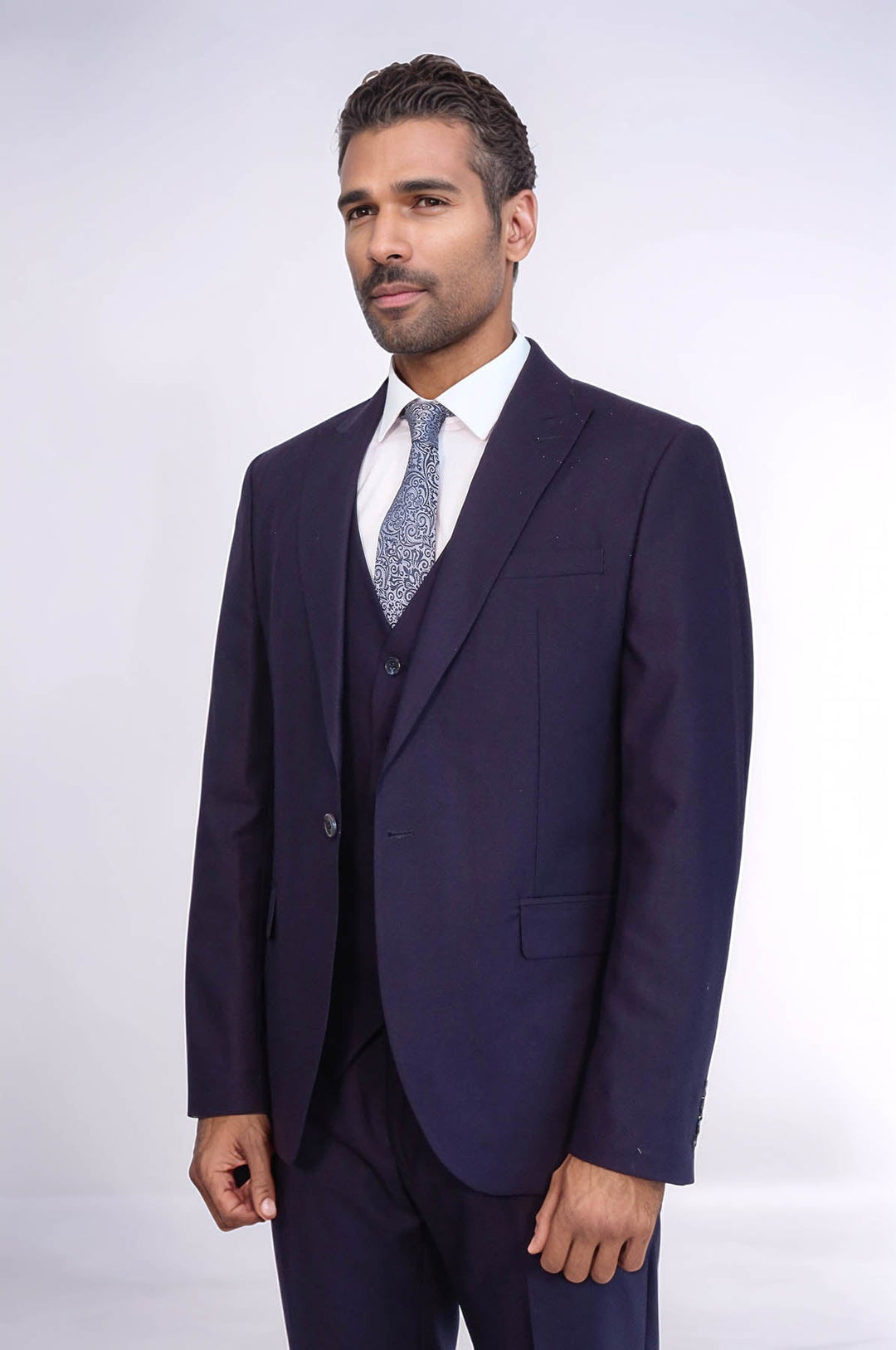 WSS Plain Wide Lapel Burgundy Men Suit  - San Miguel de Allende