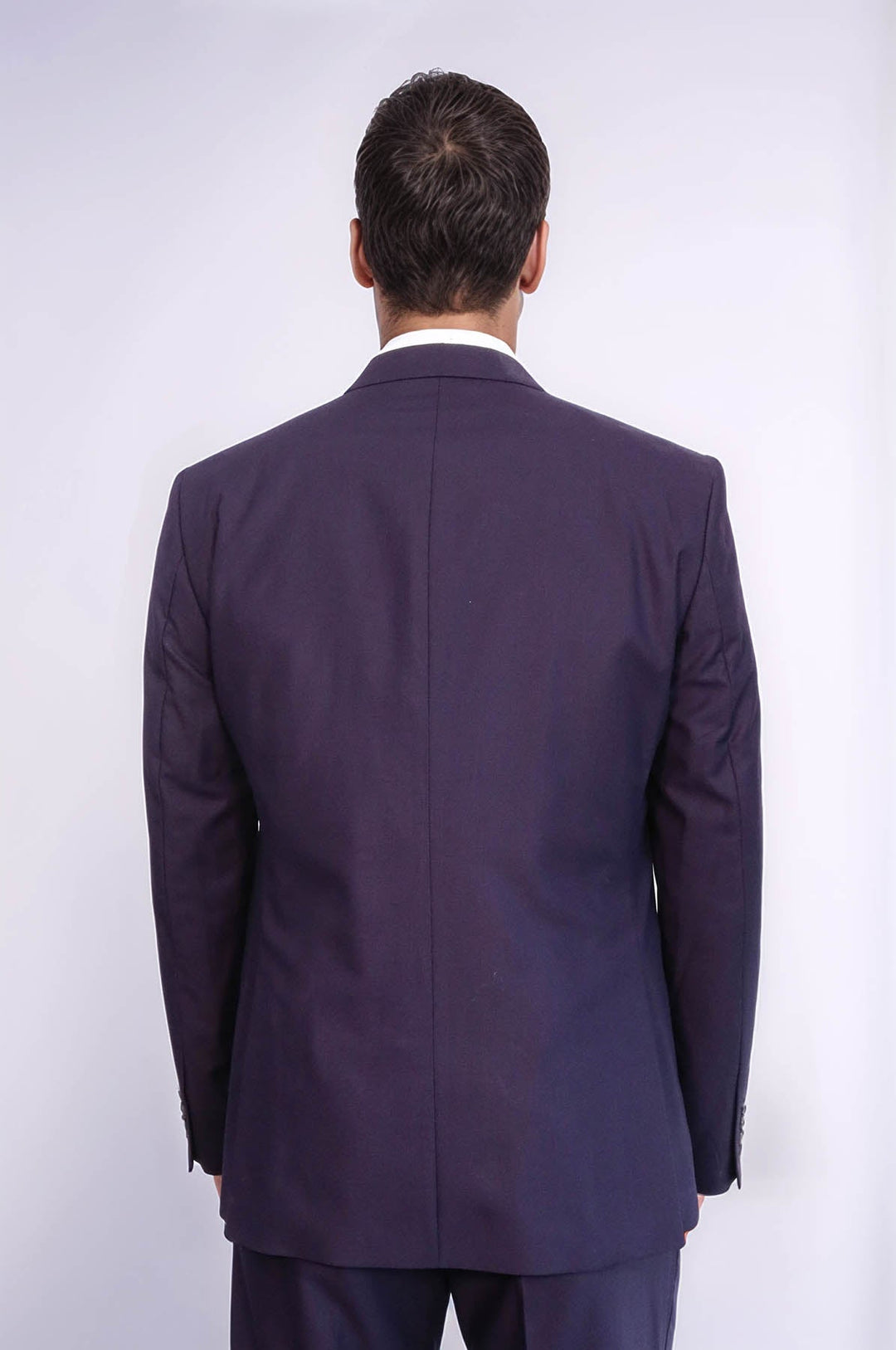 WSS Plain Wide Lapel Burgundy Men Suit  - San Miguel de Allende