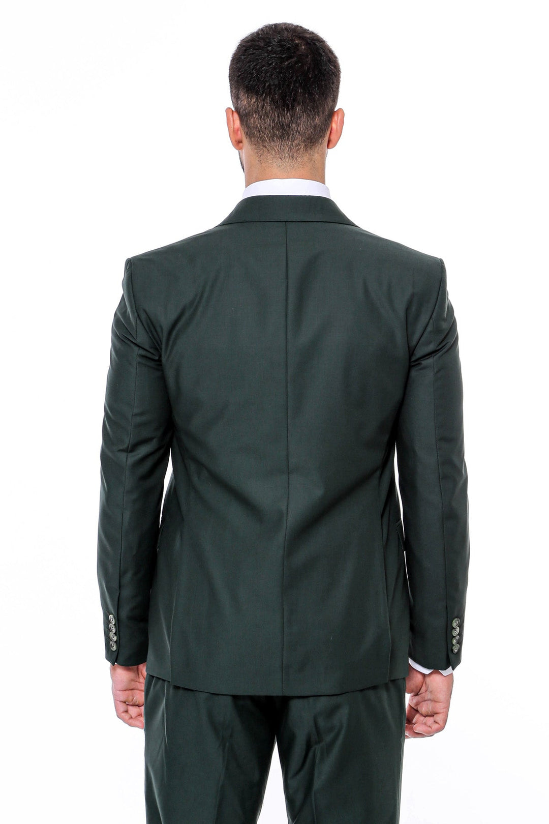 WSS Green Men's Plain Suit with Vest  - Tuscaloosa