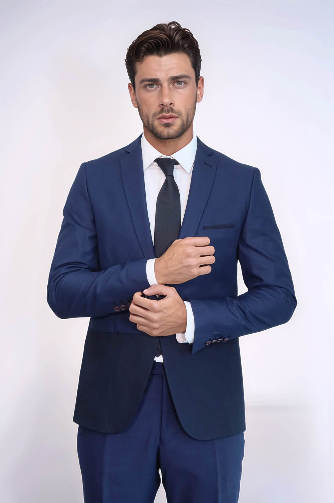WSS Fragmental Navy Blue Men Suit  - Saint-Herblain