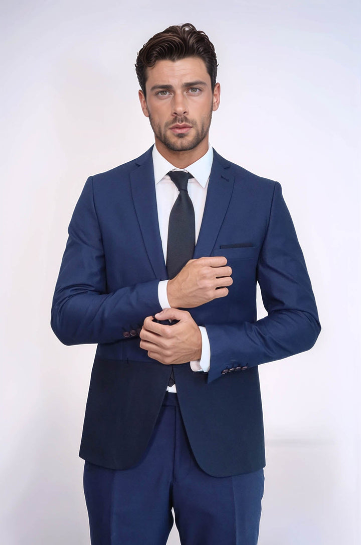 WSS Fragmental Navy Blue Men Suit  - Saint-Herblain