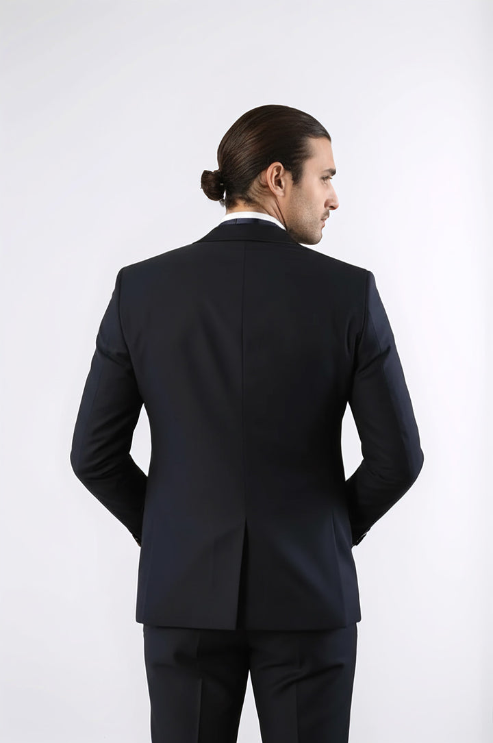 WSS Removable Lapel Men's Blue Tuxedo Suit  - Hornchurch