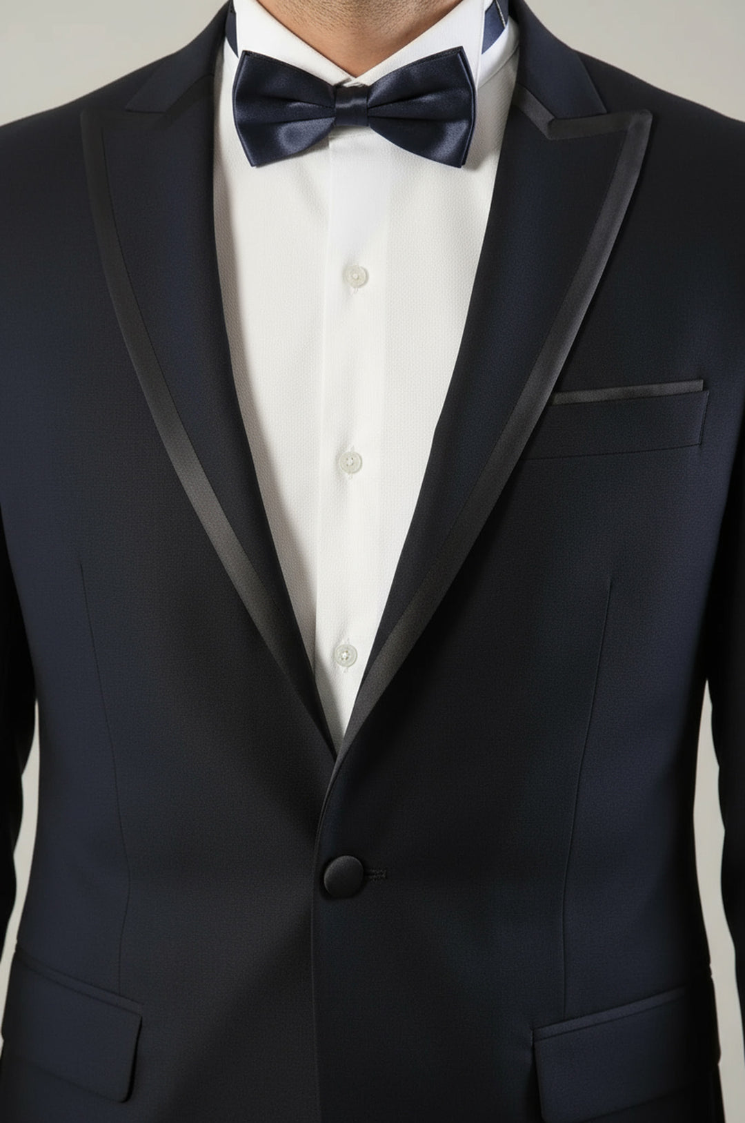 WSS Removable Lapel Men's Blue Tuxedo Suit  - Hornchurch
