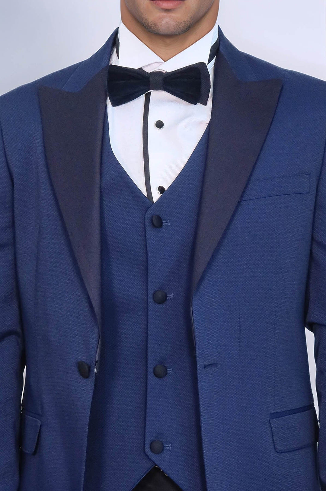WSS Dot-Patterned Navy Tuxedo  - Antwerp