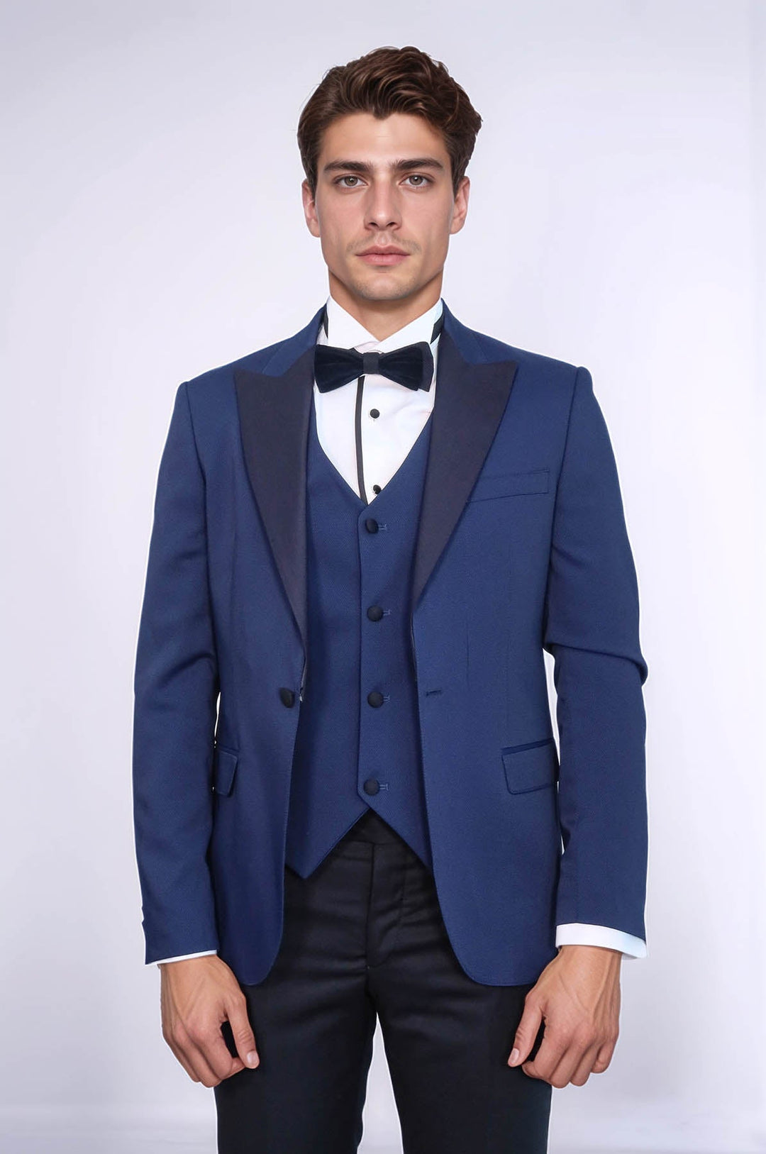 WSS Dot-Patterned Navy Tuxedo  - Antwerp