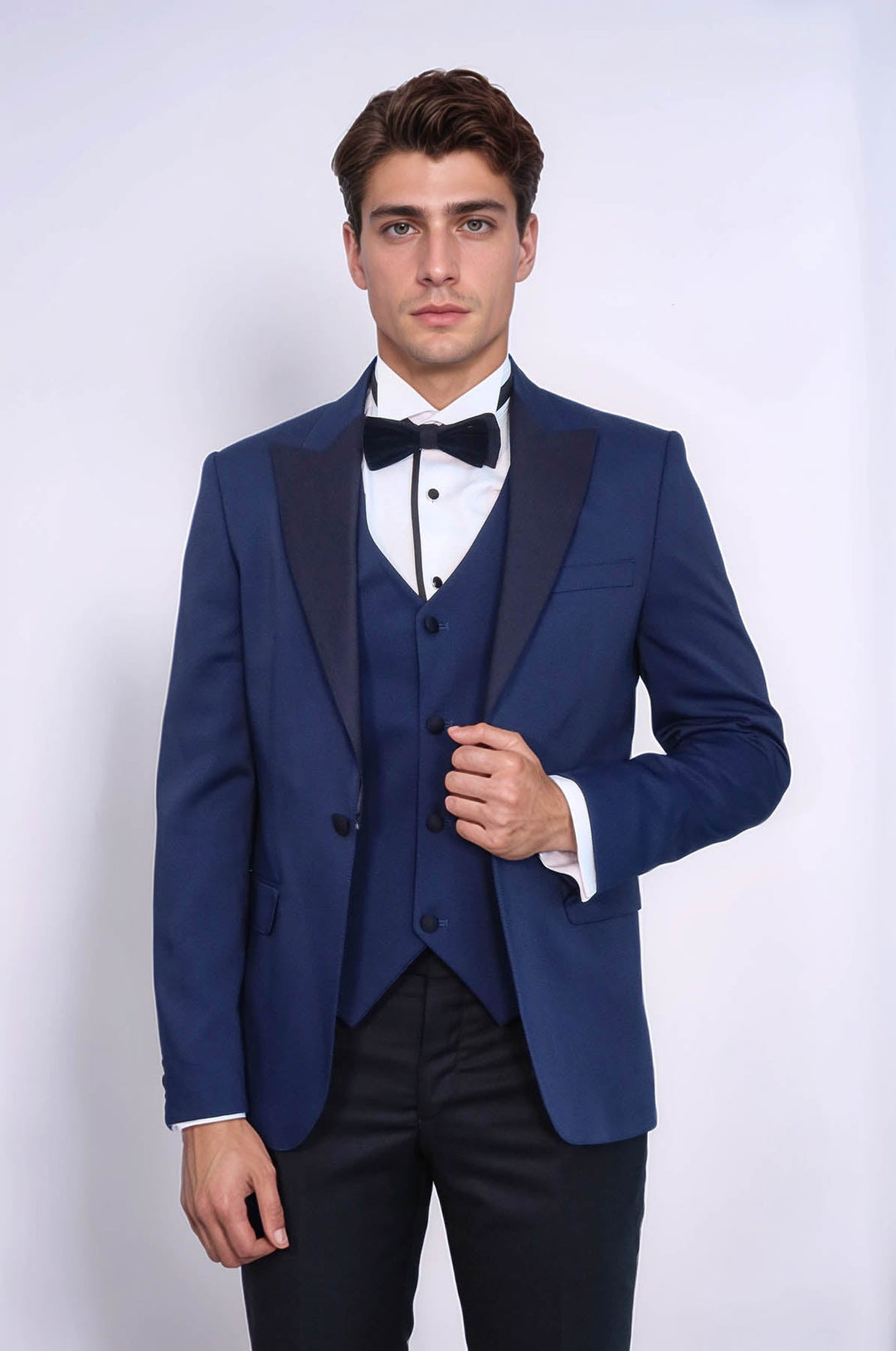 WSS Dot-Patterned Navy Tuxedo  - Antwerp