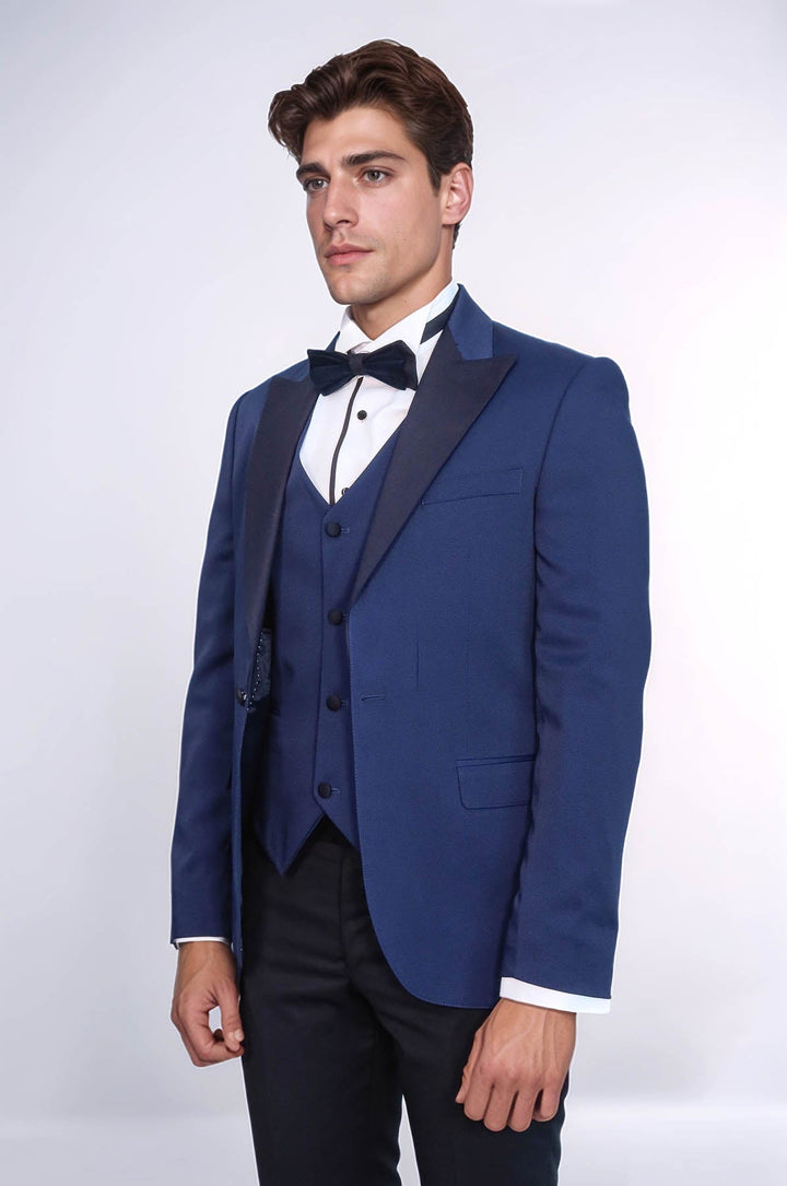 WSS Dot-Patterned Navy Tuxedo  - Antwerp