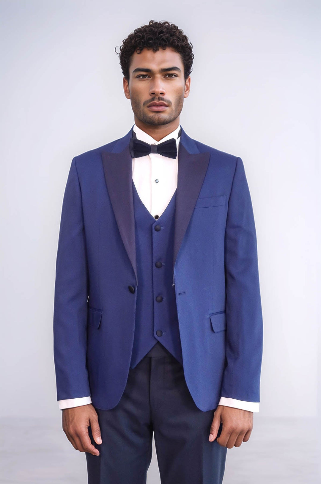 WSS Dot-Patterned Navy Tuxedo  - Newcastle under Lyme