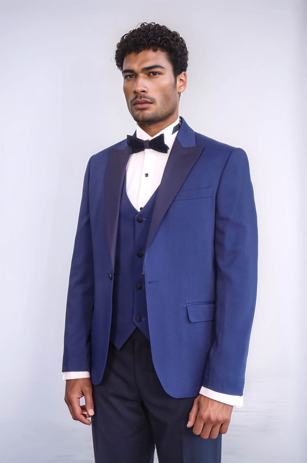 WSS Dot-Patterned Navy Tuxedo  - Newcastle under Lyme