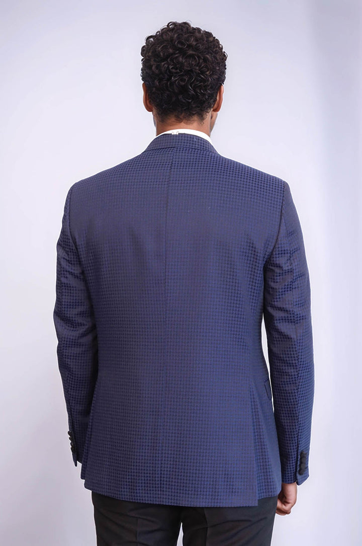 WSS Patterned Jacket Navy Blue Tuxedo  - Saint-Martin-d’Hères