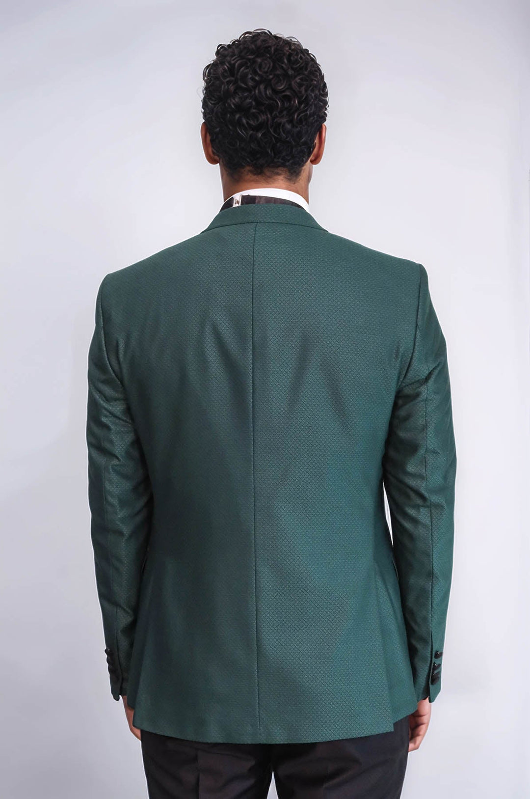 WSS Double Breasted Patterned Green Men Tuxedo  - Ioánnina