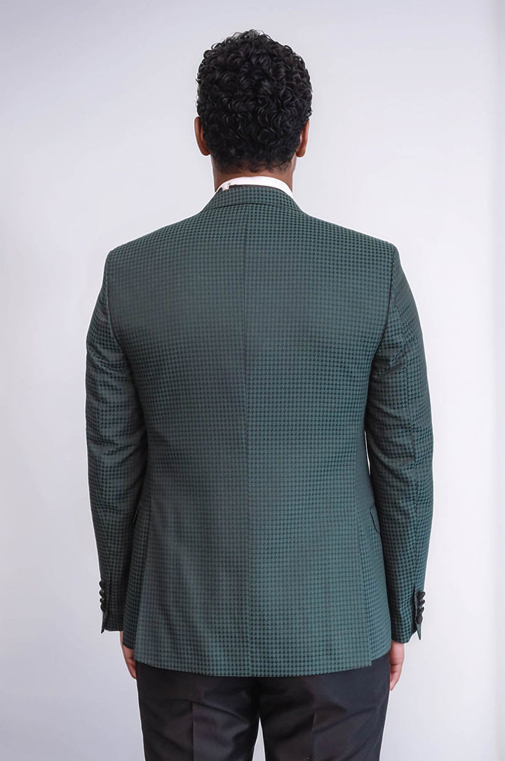 WSS Plaid Patterned Green Tuxedo  - Coventry
