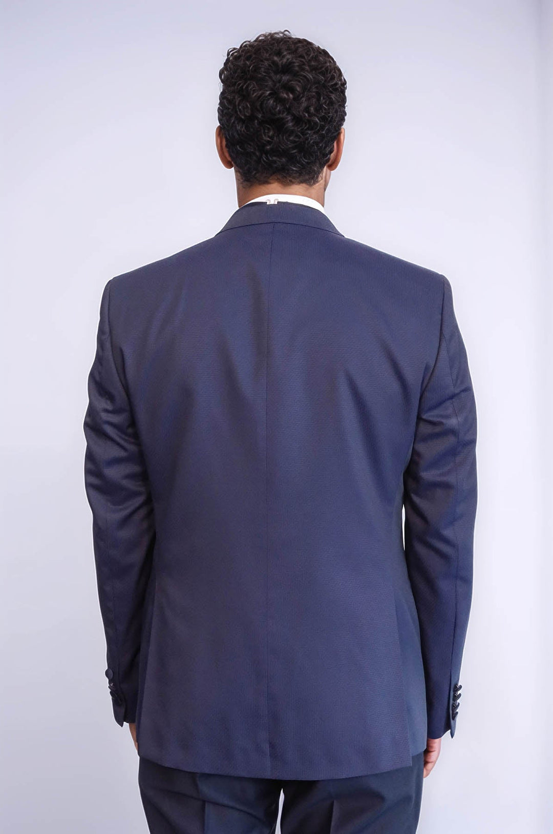 WSS Detachable Lapel Navy Blue Men Tuxedo  - Granby