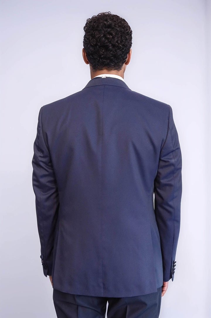 WSS Detachable Lapel Navy Blue Men Tuxedo  - Granby