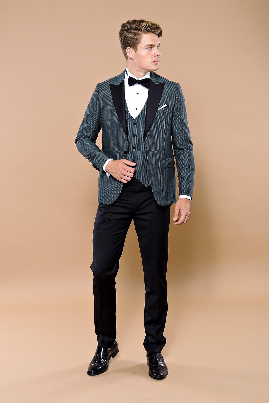 WSS Green Removable Lapel Tuxedo  - Kilmarnock