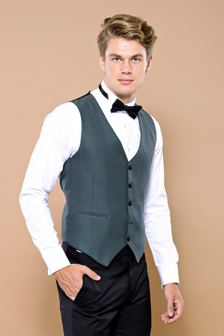 WSS Green Removable Lapel Tuxedo  - Kilmarnock