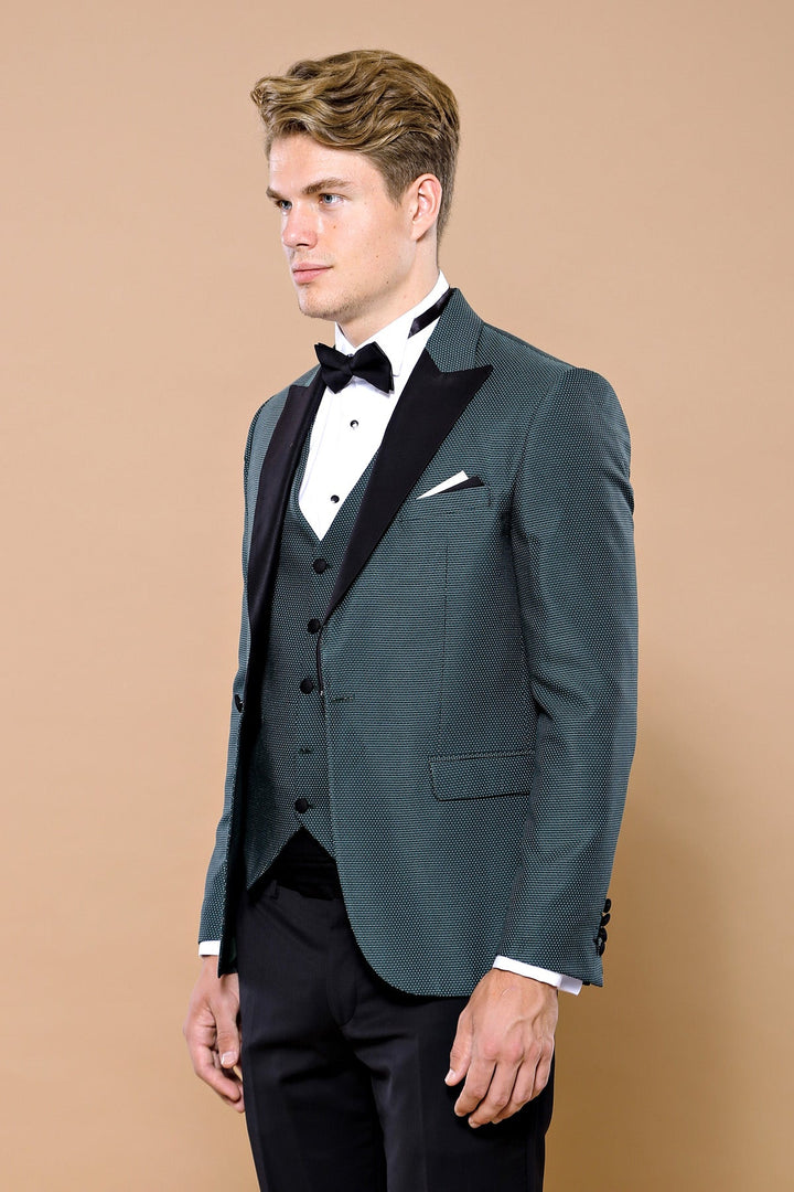 WSS Green Removable Lapel Tuxedo  - Kilmarnock