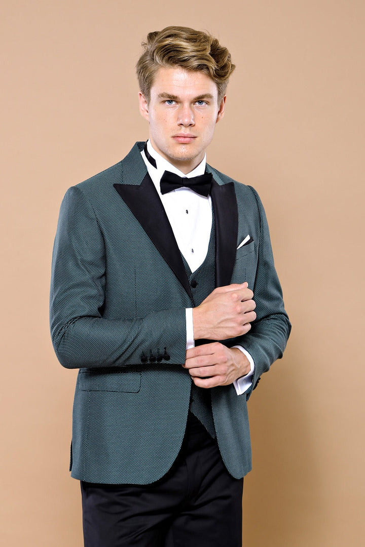 WSS Green Removable Lapel Tuxedo  - Kilmarnock