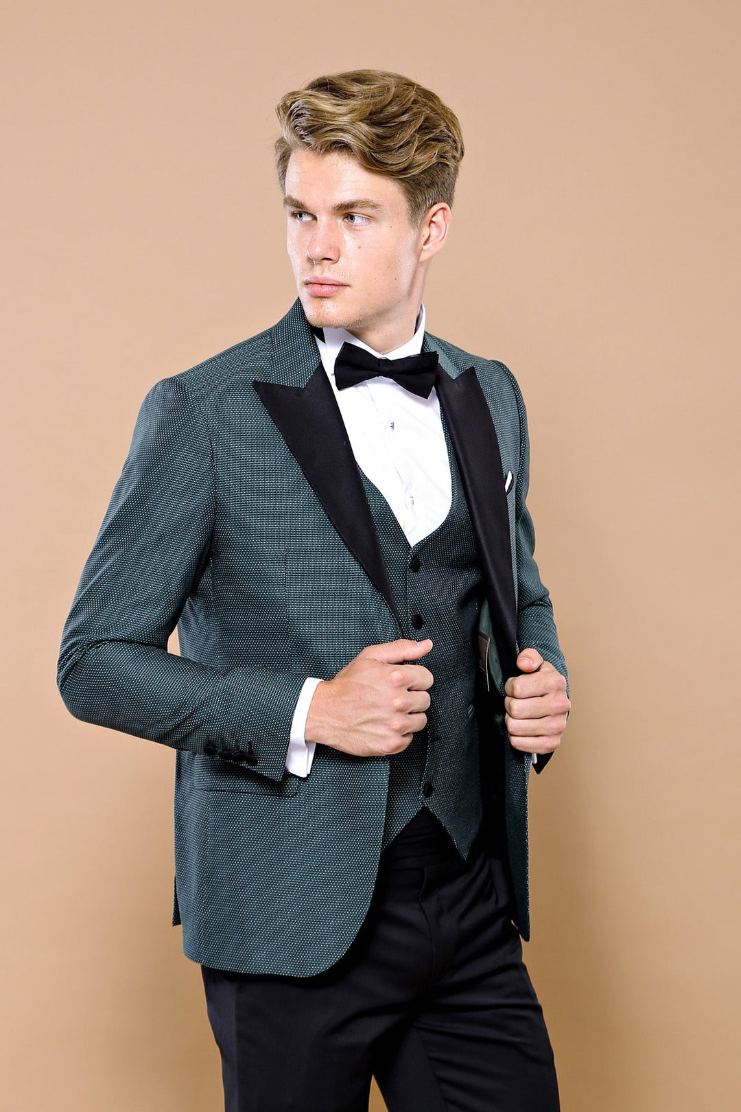 WSS Green Removable Lapel Tuxedo  - Kilmarnock