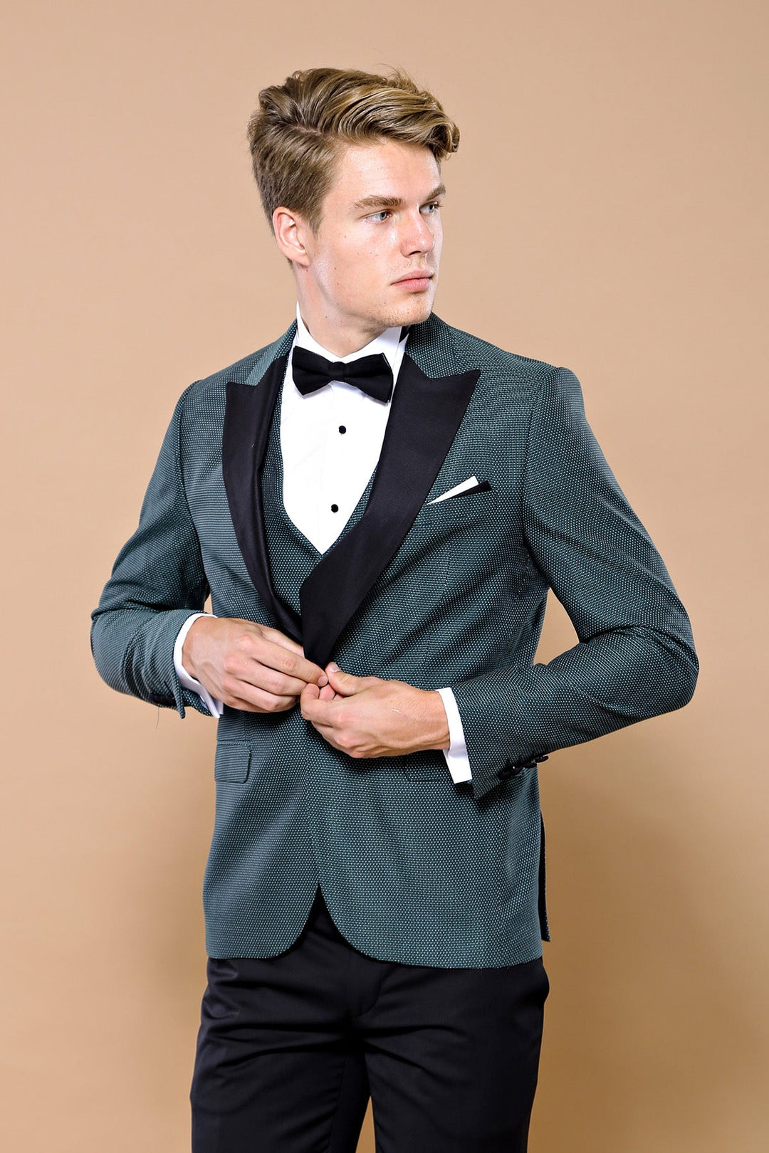WSS Green Removable Lapel Tuxedo  - Kilmarnock