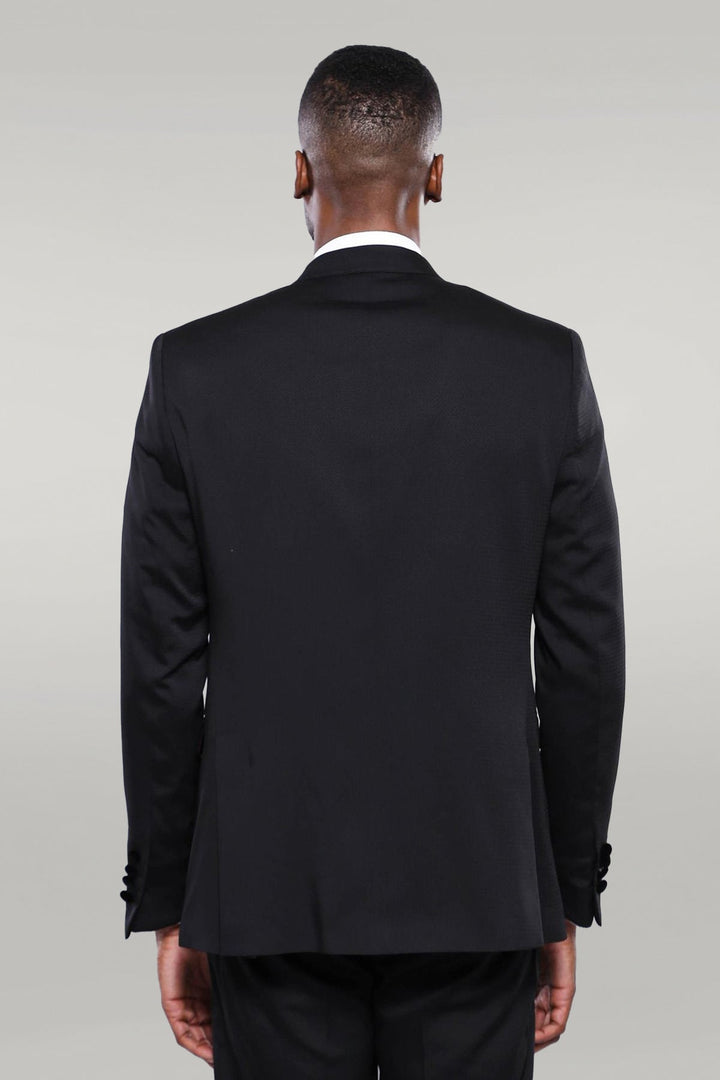 WSS Patterned Jacket Black Men's Tuxedo  - Singen