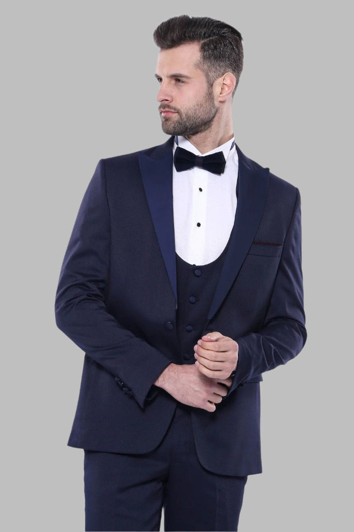 WSS Detachable Lapel Navy Suit  - Francisco I. Madero
