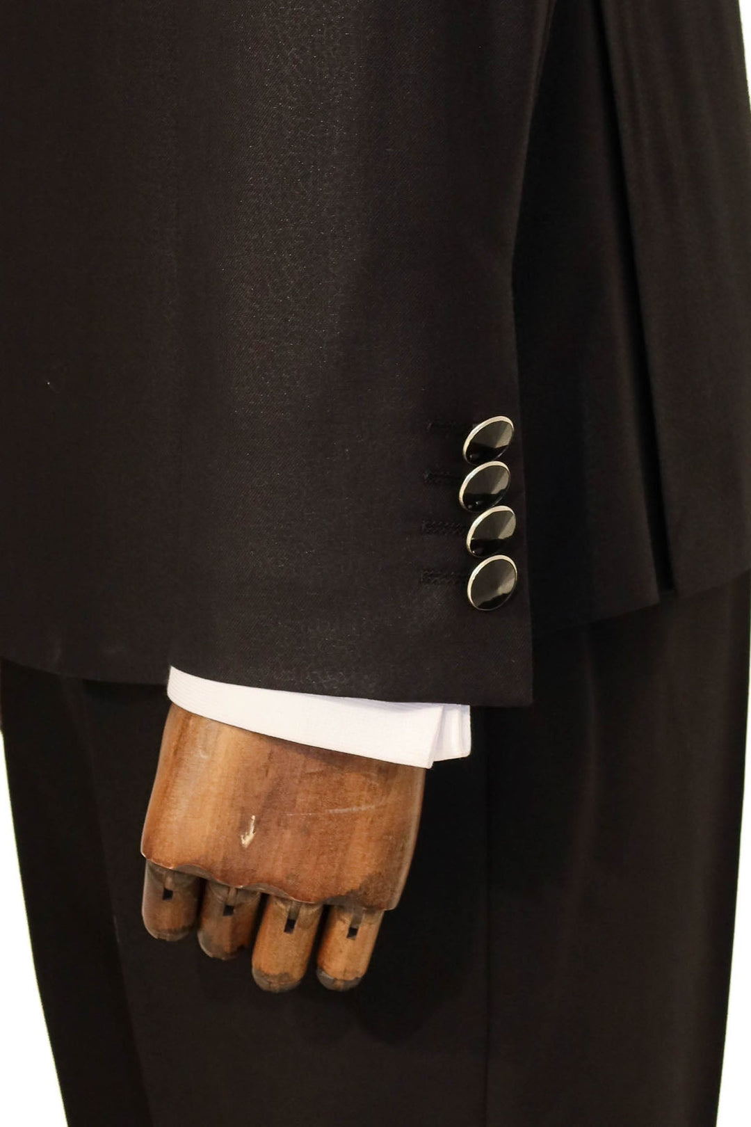 WSS Black Patterned Tuxedo Suit  - Swadlincote