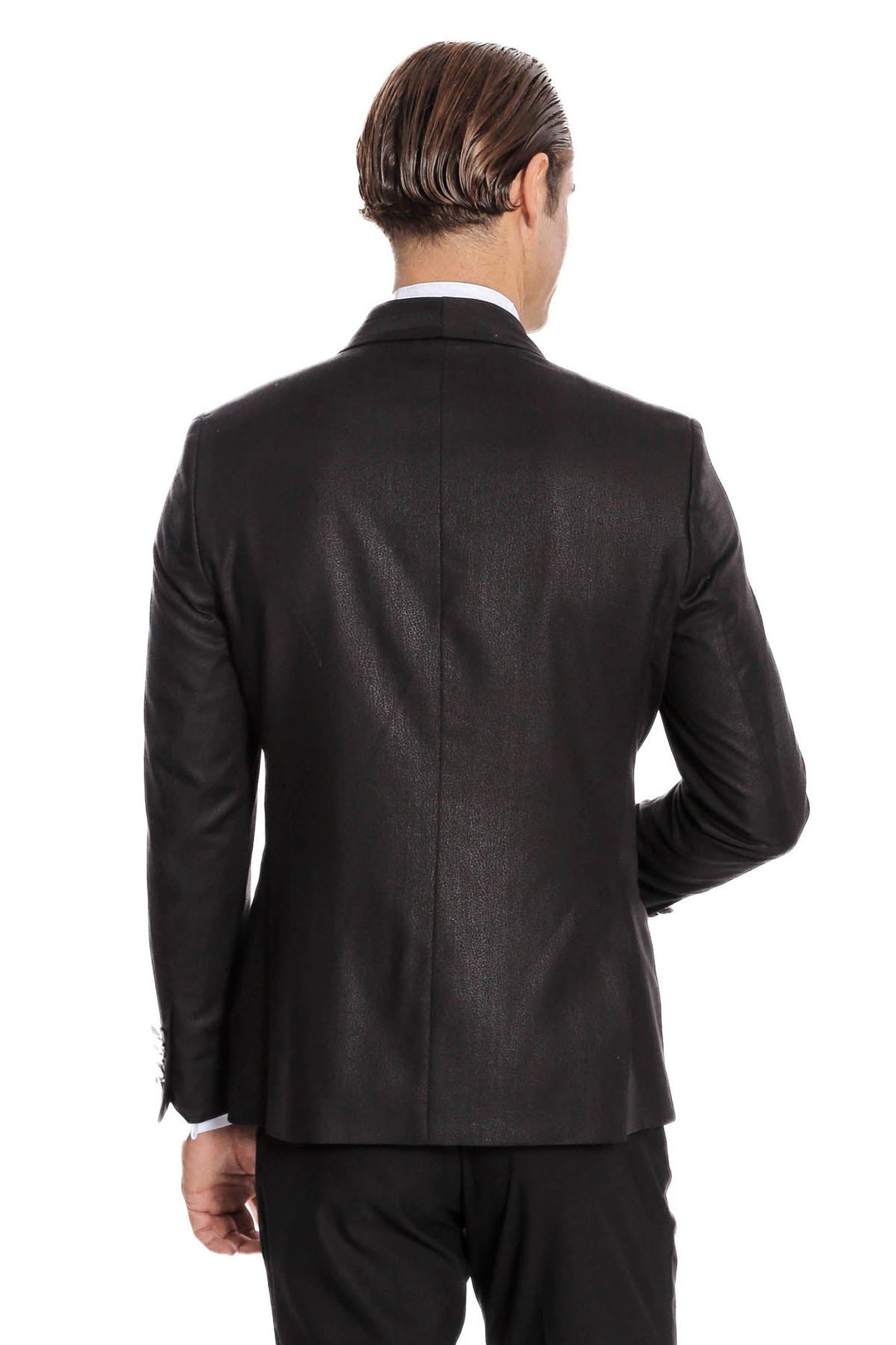 WSS Black Patterned Tuxedo Suit  - Swadlincote