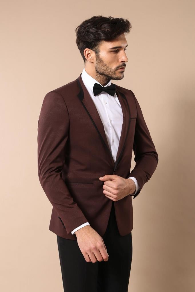 WSS Burgundy Shawl Lapel Tuxedo  - Longview