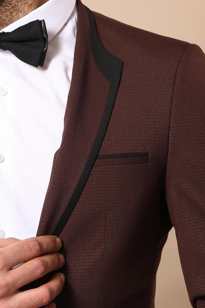 WSS Burgundy Shawl Lapel Tuxedo  - Longview